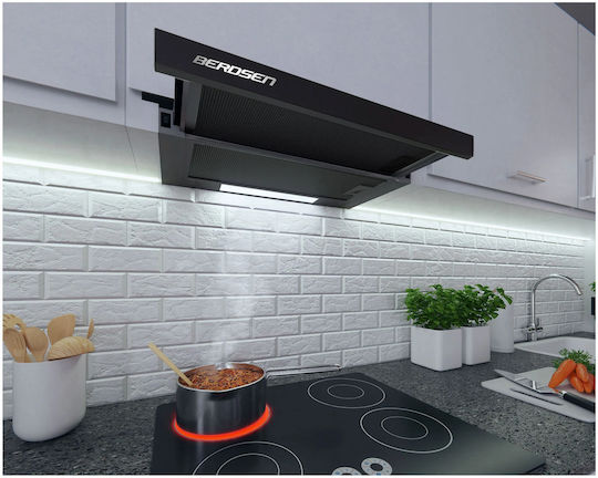 Berdsen BE-60-LW Sliding Vent Hood 60cm Black