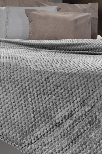 Guy Laroche Smoothie Set Fleece Blanket Super Double 220x240cm Anthracite