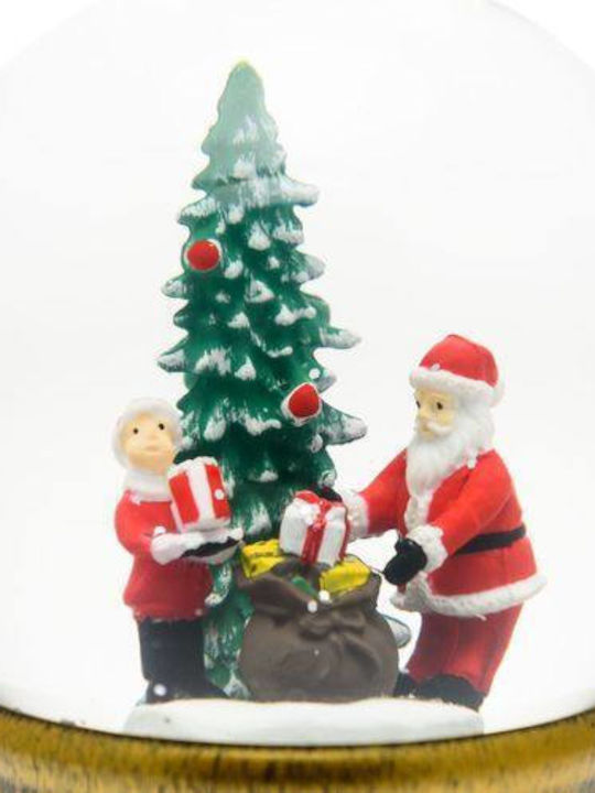 Christmas Snowball Illuminated with Santa Claus 13x13x13cm