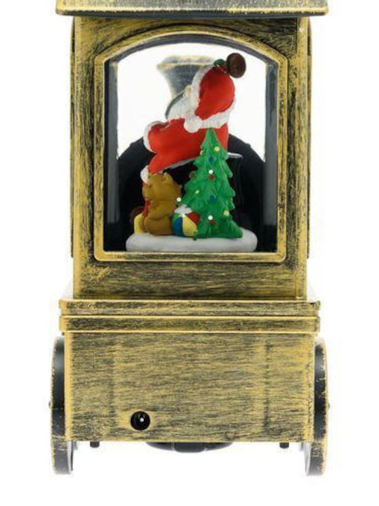 Christmas Decorative Train Lighted with Santa Claus 16x8x18cm