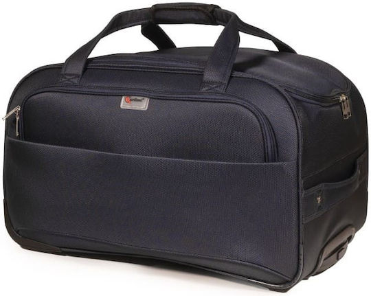 Cardinal Sack Voyage 46.6lt Navy Blue with Wheels Fabric L49xW28xH30cm