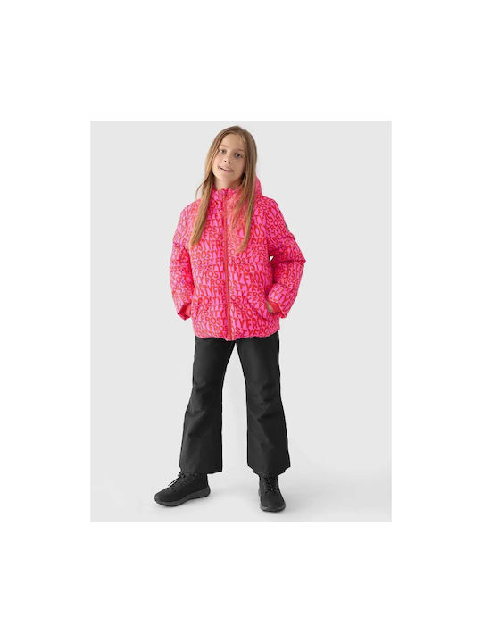 4F Kids Sports Jacket with Hood Fuchsia