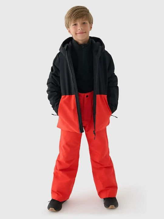 Kids' Sports Jacket with Hood Black