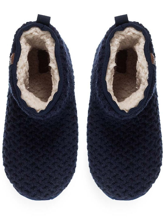 Heel Enclosed Men's Slipper Blue