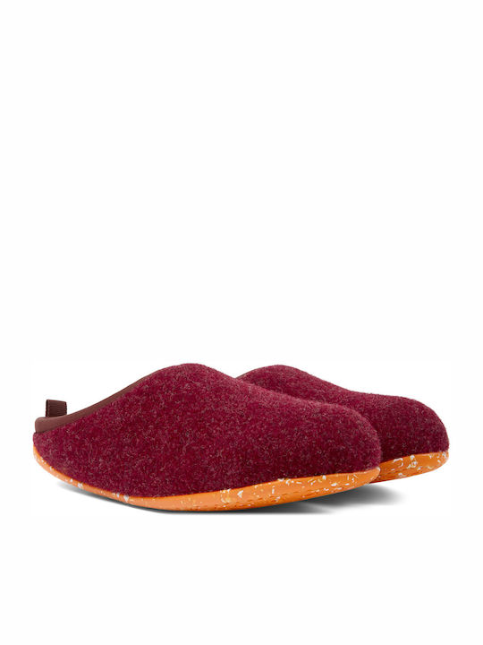 Camper Winter Women's Slippers in Burgundy color