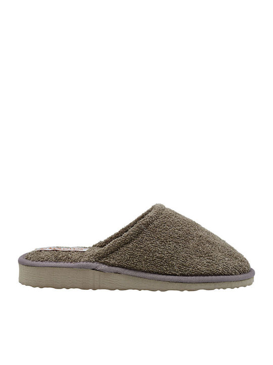Closed Terry Women's Slippers Brown
