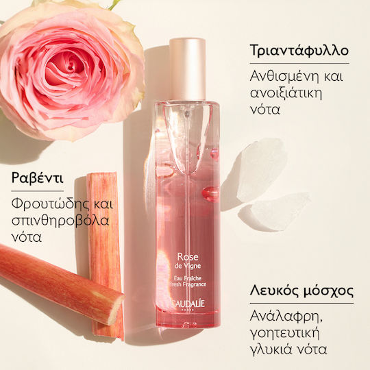 Caudalie Rose De Vigne Γυναικείο Σετ με Eau de Parfum και Shower Gel 3τμχ