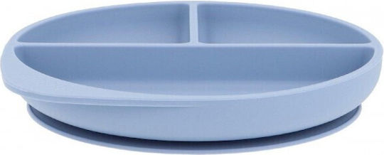 Tutete Baby Food Plate made of Silicone Blue