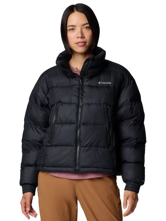 Columbia Pike Lake Ii Women's Short Puffer Jacket for Winter Black