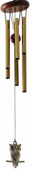 Wind Chime 6 Metallische Klangröhren Für Zuhause Garten Klassisches Modell Eule