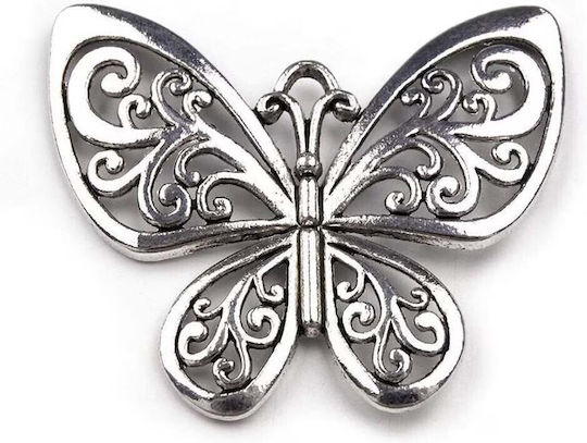 Wind Chime 5 Metal Sound Tubes Home Garden Butterfly Design