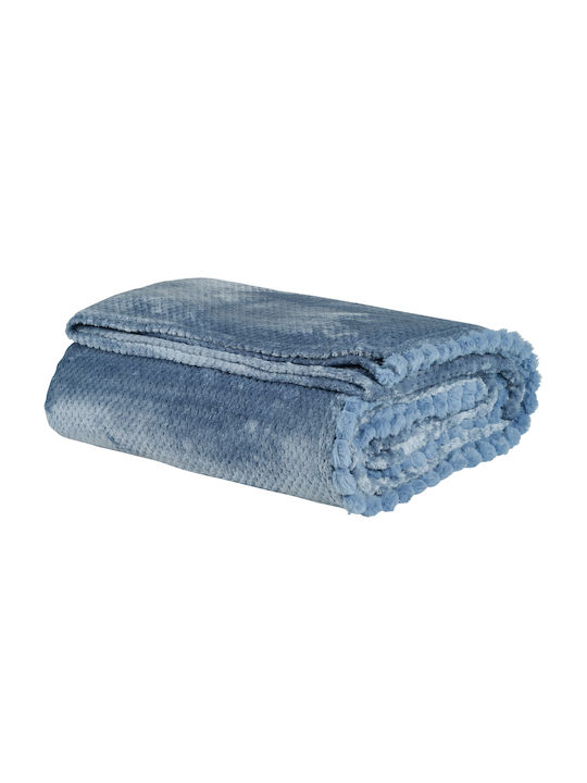 Das Home 1186 Decke Fleece Einzeln 160x200cm Dusty Blau