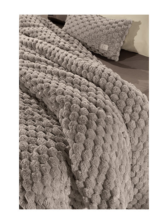 Guy Laroche Blanket Furry King Size 260x240cm Elixir Taupe