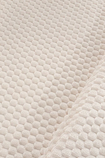 Guy Laroche Smoothie Fleece Single Blanket 160x220cm Ivory