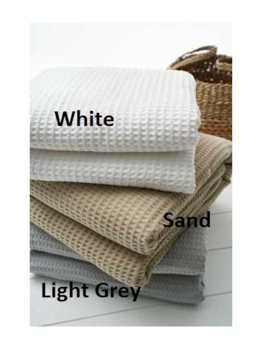 Vesta Home Κουβέρτα Πικέ Μονή 170x250εκ. Sand 000010916
