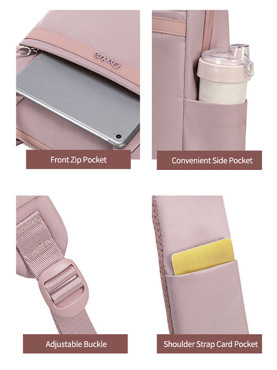 Chantria Chantria Damen Tasche Rucksack für Laptop 14" in Lila Farbe