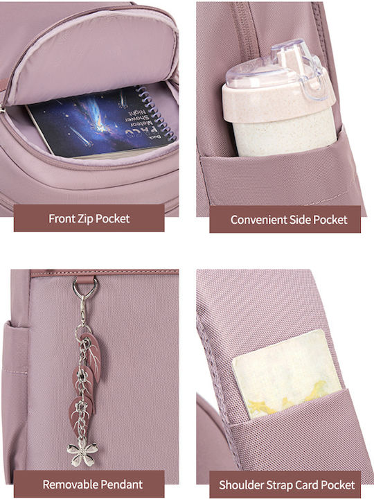 Chantria Tasche Rucksack für Laptop 14" in Lila Farbe CB00648-PU