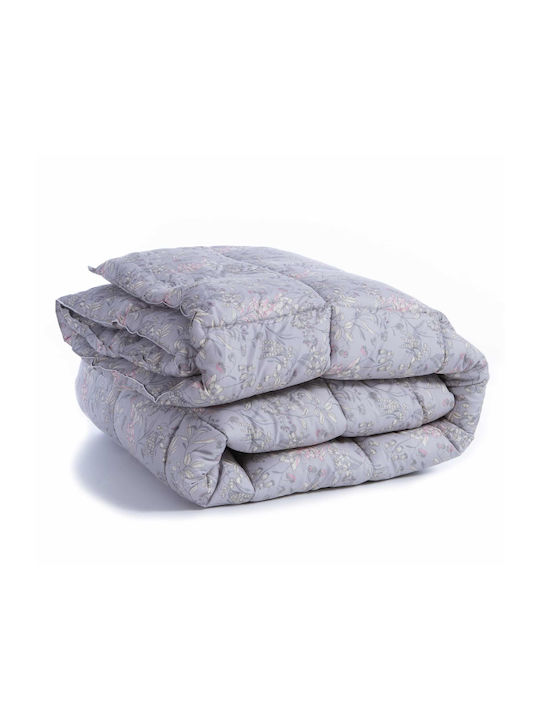 Nef-Nef Homeware Duvet Queen with Hollowfiber Filling 220x240cm Odete Gray 330Gsm