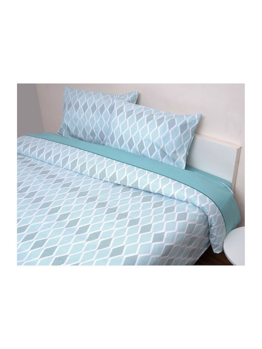 Viopros Duvet Set Semi-double 180x240cm Lara Mint 2pcs