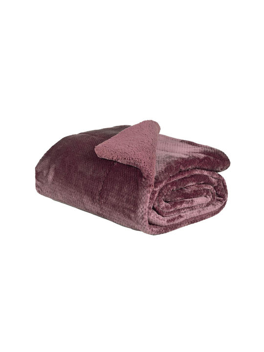 Das Home Bettbezug mit Hollowfiber-Füllung Großes Doppelbett 220x240cm 1188 Dark Lilac 421910201188 700Gsm