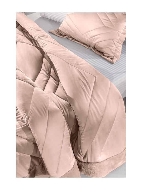 Guy Laroche Duvet Set Queen 240x250cm Columbia Old Pink 3pcs 380 GSMGsm