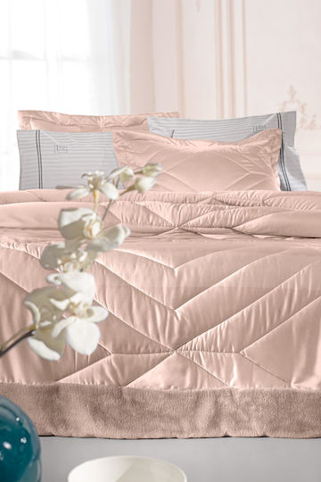 Guy Laroche Set Pilotă Super Dublu 240x250cm Columbia Roz vechi 3buc 380 g/mp²Gsm