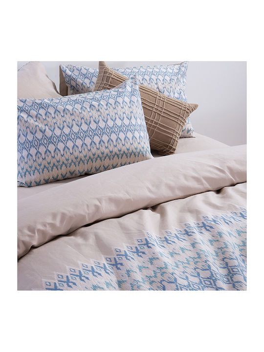 Nef-Nef Homeware Duvet Queen with Hollowfiber Filling 220x240cm Avion Beige 330 GSMGsm