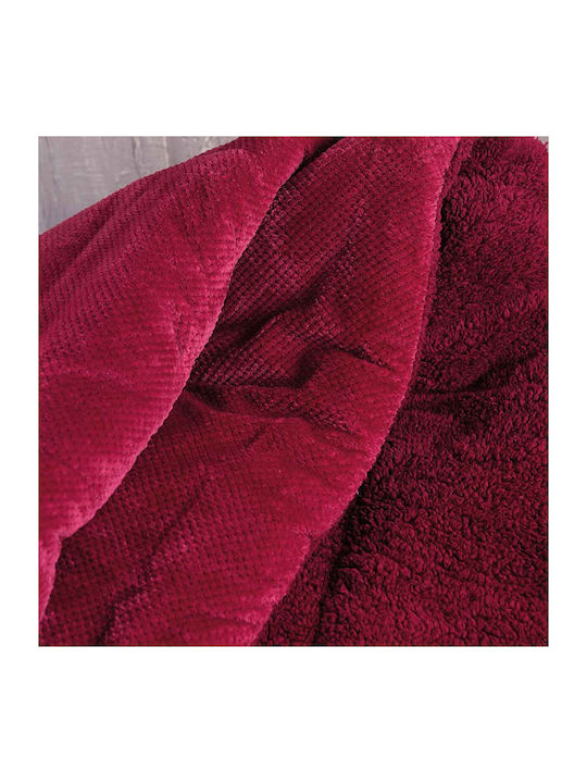 Rythmos Κουβερτοπάπλωμα Υπέρδιπλο 220x240εκ. Alvaro Burgundy 710 GSM