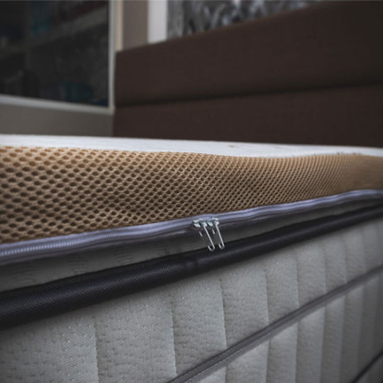 Como felt & wadding producers Mattress Topper Super Double Memory Foam with Bamboo Fibers & Removable Cover 160x200x4cm