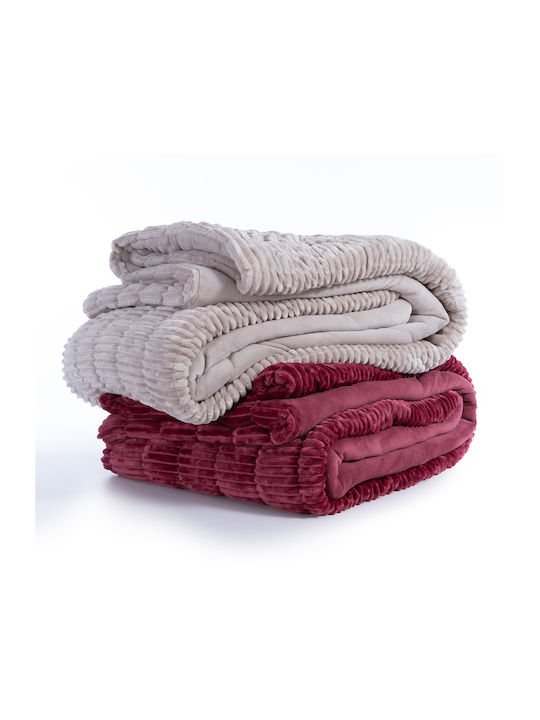 Nef-Nef Homeware Duvet Cover Single 160x220cm Compose Red 300 GSMGsm