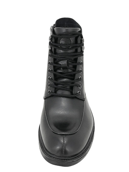 Leather Black Men's Boots