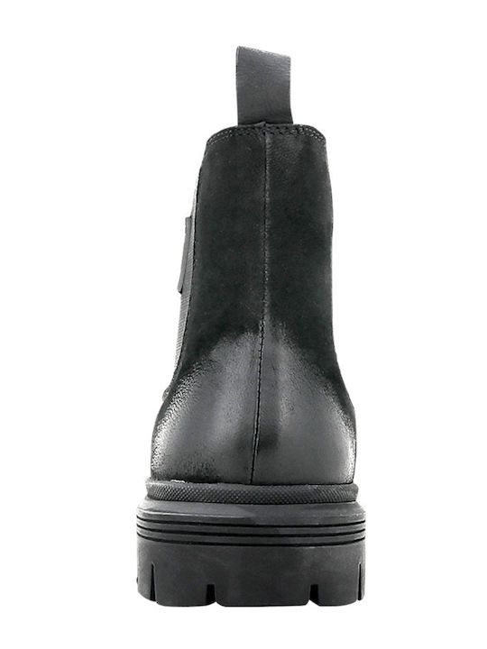Leder Chelsea Herrenstiefel Schwarz
