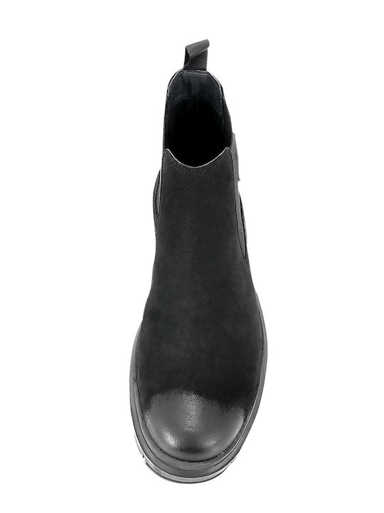 Leder Chelsea Herrenstiefel Schwarz