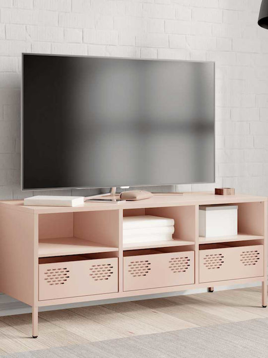 TV Stand Metal Pink L101.5xW39xH43.5cm