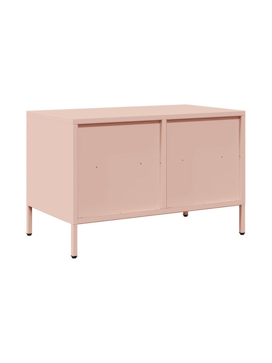 Έπιπλο Τηλεόρασης Μεταλλικό Ροζ Μ68xΠ39xΥ43.5cm