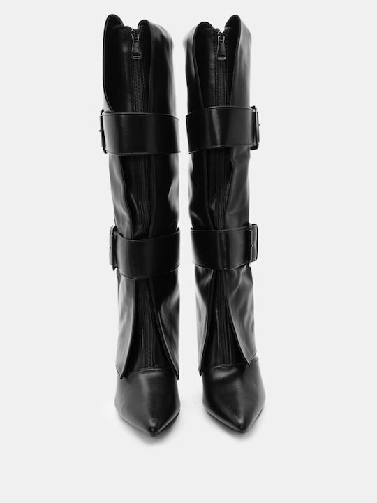 Luigi Women's Boots with Medium Heel Black