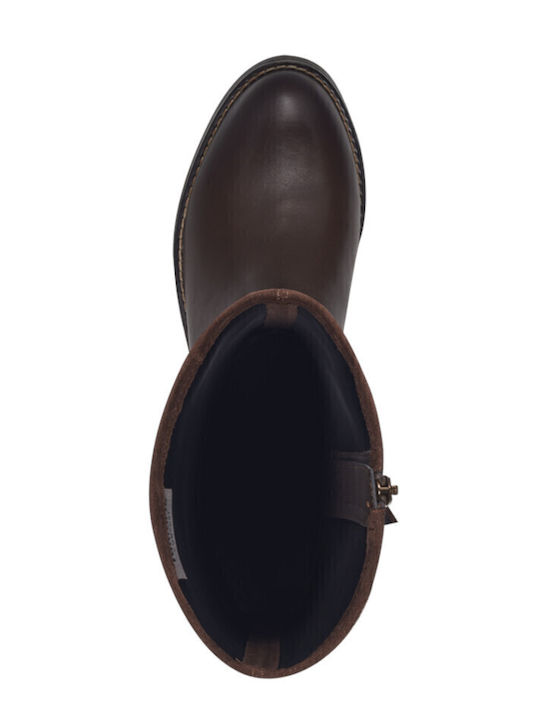 Leather Women's Boots Brown