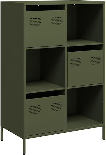 Cabinet de Birou Metalic Green olive oil 68x39x103.5cm