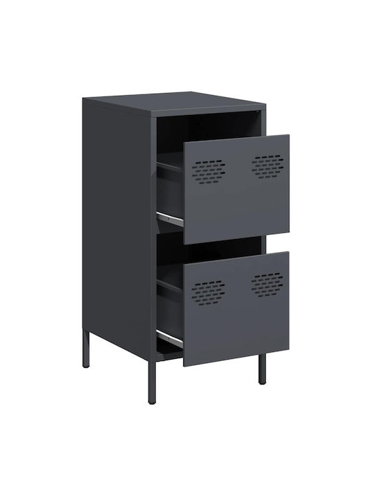 Office Storage Drawer Metal Anthracite 35x39x73.5cm