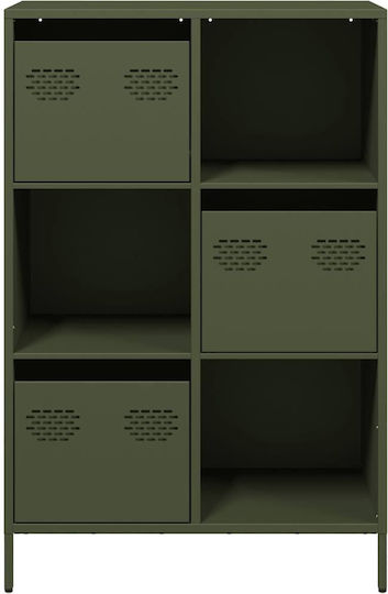 Cabinet de Birou Metalic Green olive oil 68x39x103.5cm