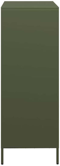Cabinet de Birou Metalic Green olive oil 68x39x103.5cm