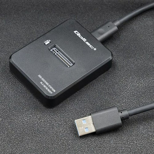Qoltec Dockingstation Festplatten SATA M.2 (2260)" / M.2 (2280)" mit USB 3.1 Verbindung (50314)