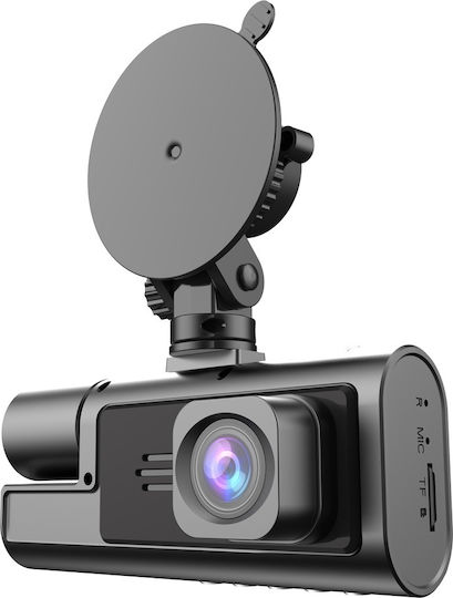 Full Hd 1080p Dashboard Triple Camera Visionhub Wifi Adjustable G-sensor Mobile App Night Vision Loop Recording 170° Wide Angle 2.0 Inch Ips Screen Dvr Front Camera