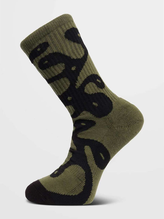 Volcom Ζephyr Men's Socks Wintermoss Green