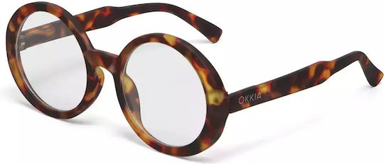 Okkia Laura Lesebrillen +2.00 in Braun Farbe