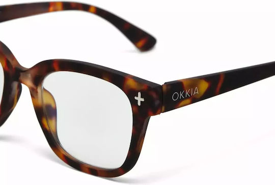 Okkia Giovanni Oчила За Четене +1.00 В Кафяв Цвят