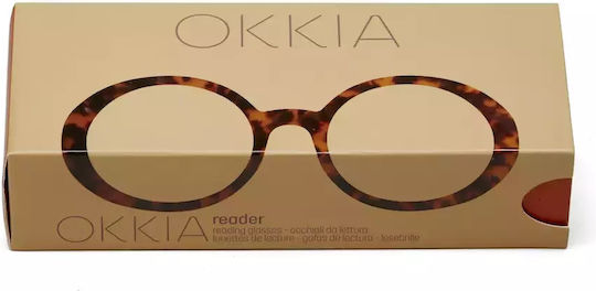 Okkia Laura Lesebrillen +2.00 in Braun Farbe