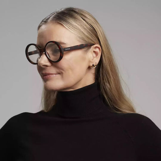 Okkia Laura Lesebrillen +2.00 in Braun Farbe