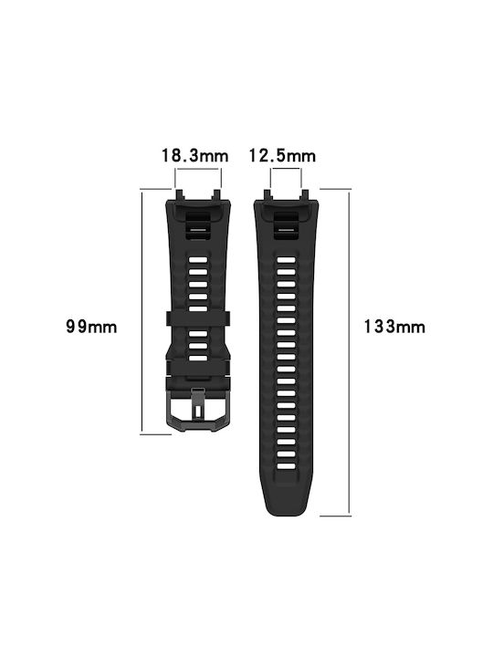 Techsuit Λουράκι Σιλικόνης Μπλε (Amazfit T-Rex 2)