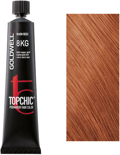 Goldwell Topchic Permanent Hair Color Боя за коса 8KG Copper Gold Open 60мл